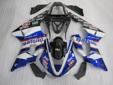 2000-2001 Black White Blue Santander Yamaha YZF R1 Replacement Fairings