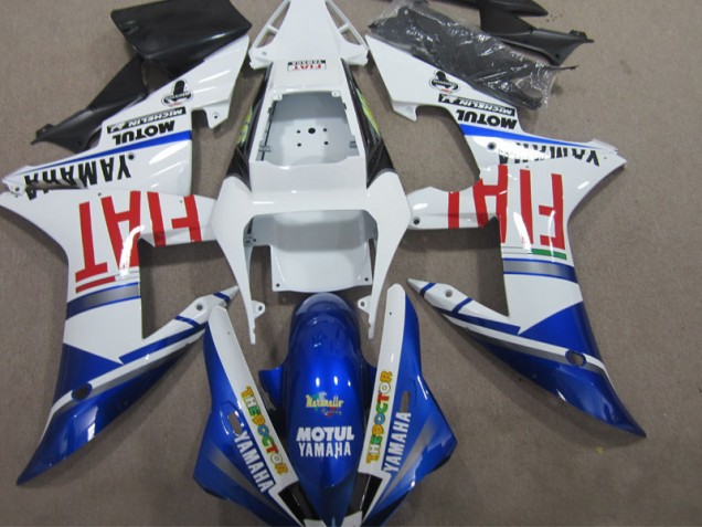 2002-2003 Blue White Motul Fiat Yamaha YZF R1 Motorcycle Bodywork