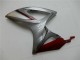 2006-2007 Red Silver Suzuki GSXR 600/750 Bike Fairing Kit