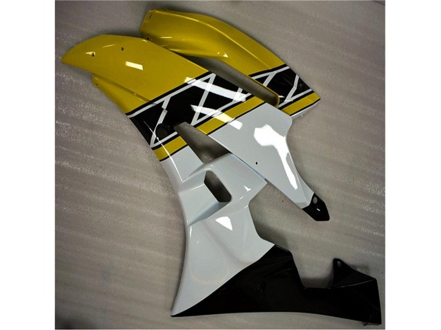 2006-2007 Yellow White Black Yamaha YZF R6 Motorbike Fairing Kits