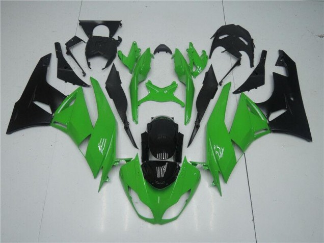 2009-2012 Green Black Kawasaki ZX6R Replacement Motorcycle Fairings