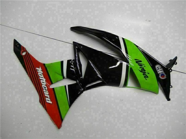 2009-2012 Green Black Red Kawasaki ZX6R Bike Fairing