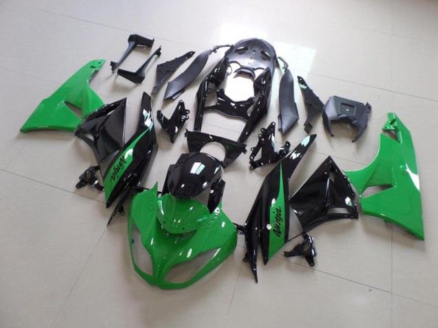 2009-2012 Green and Black Kawasaki ZX6R Motorcycle Bodywork