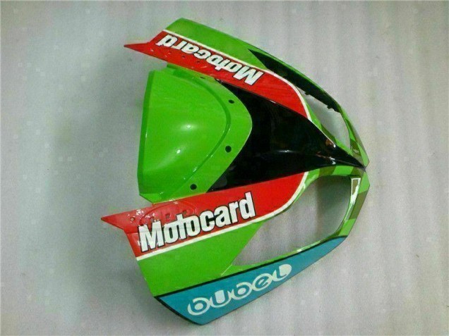 2009-2012 Red Green Motocard Kawasaki ZX6R Replacement Motorcycle Fairings
