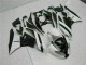 2009-2012 White Black Kawasaki ZX6R Motorcycle Replacement Fairings
