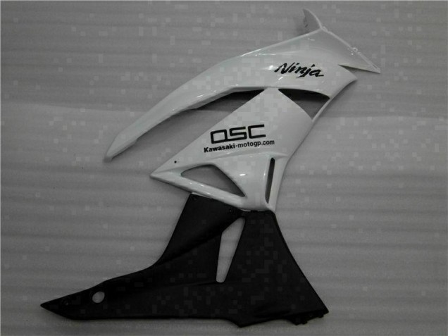 2009-2012 White Black Ninja Kawasaki ZX6R Motorbike Fairings