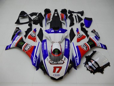 2015-2019 Blue Red KGN 17 Yamaha YZF R1 Replacement Motorcycle Fairings